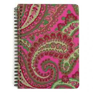 NWT‎ Vera Bradley Small Spiral Notebook w/ Pocket Herding CARPI PINK Paisley